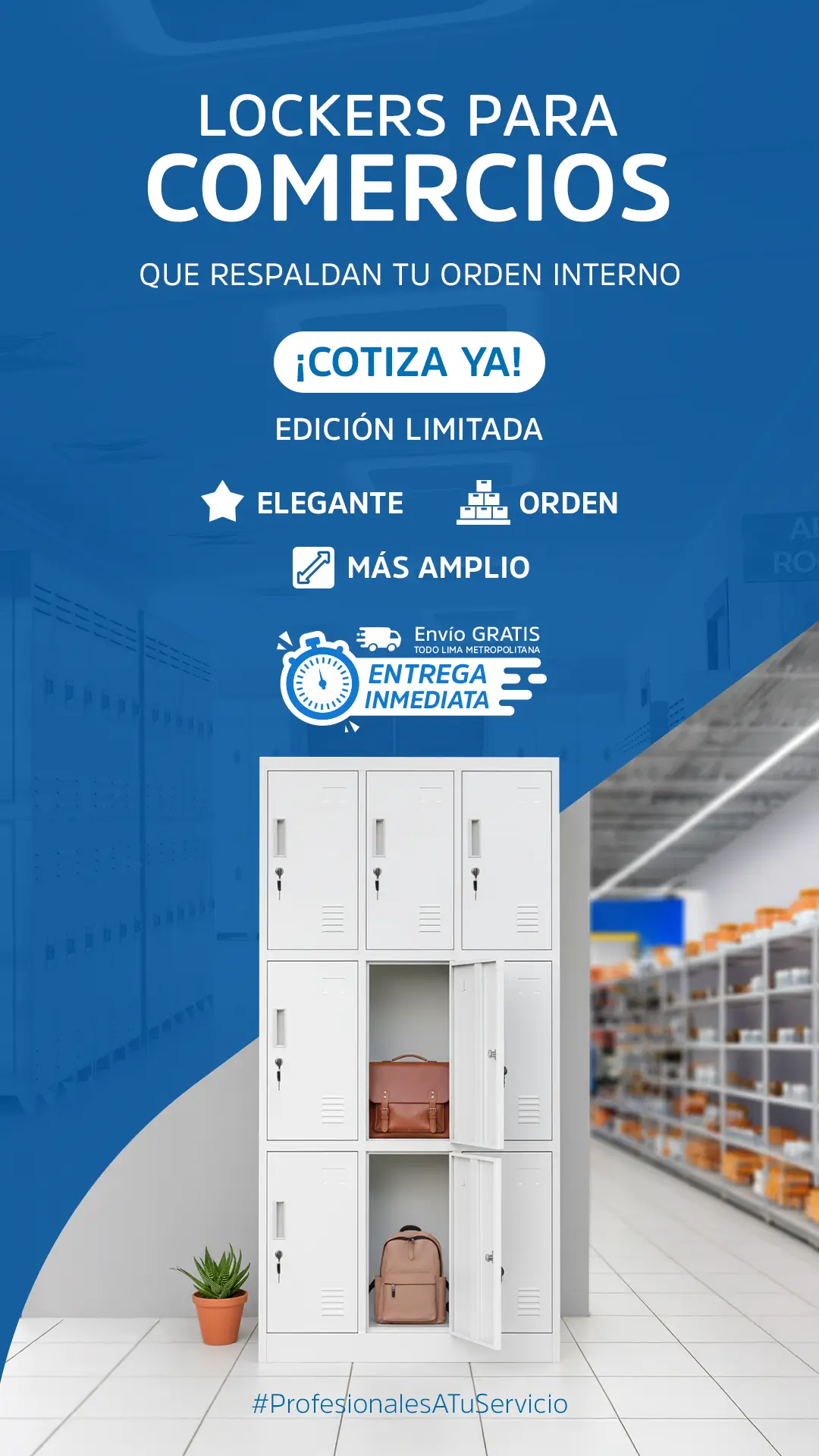 LOCKERS - COMERCIALES 3x3 vertical