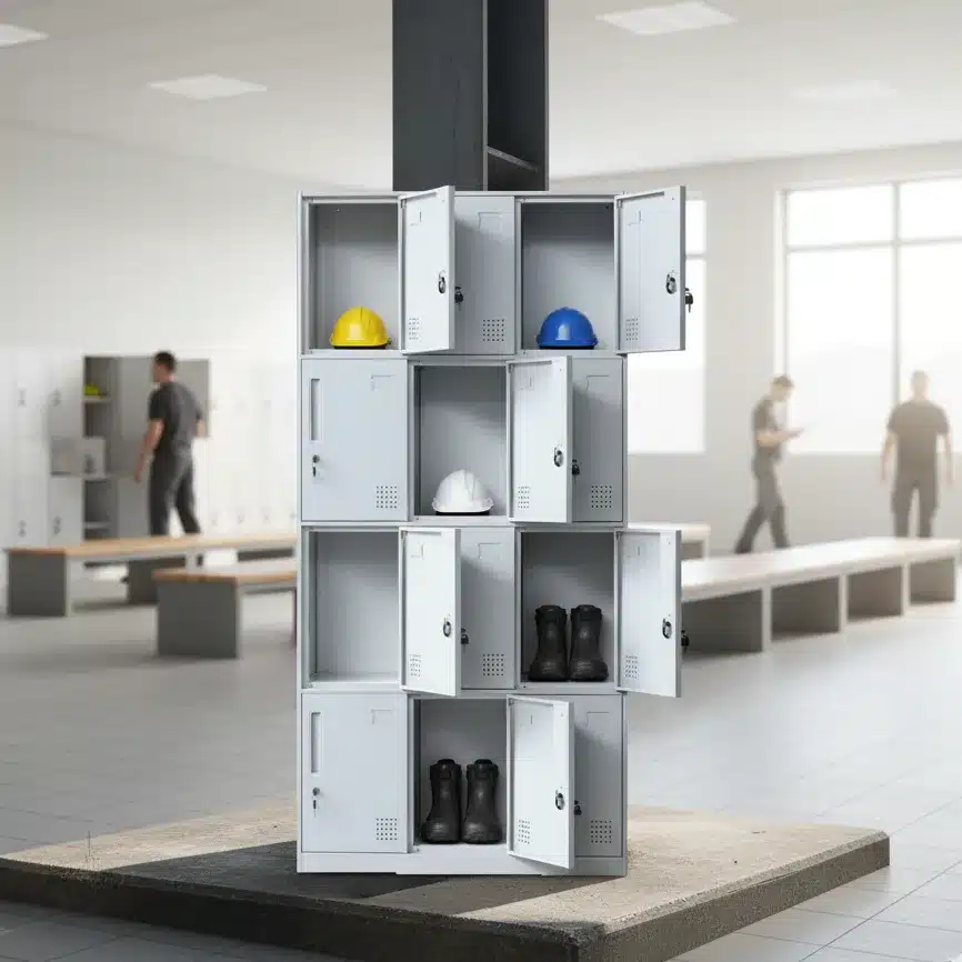 locker metálico 3x4 para centro de operaciones